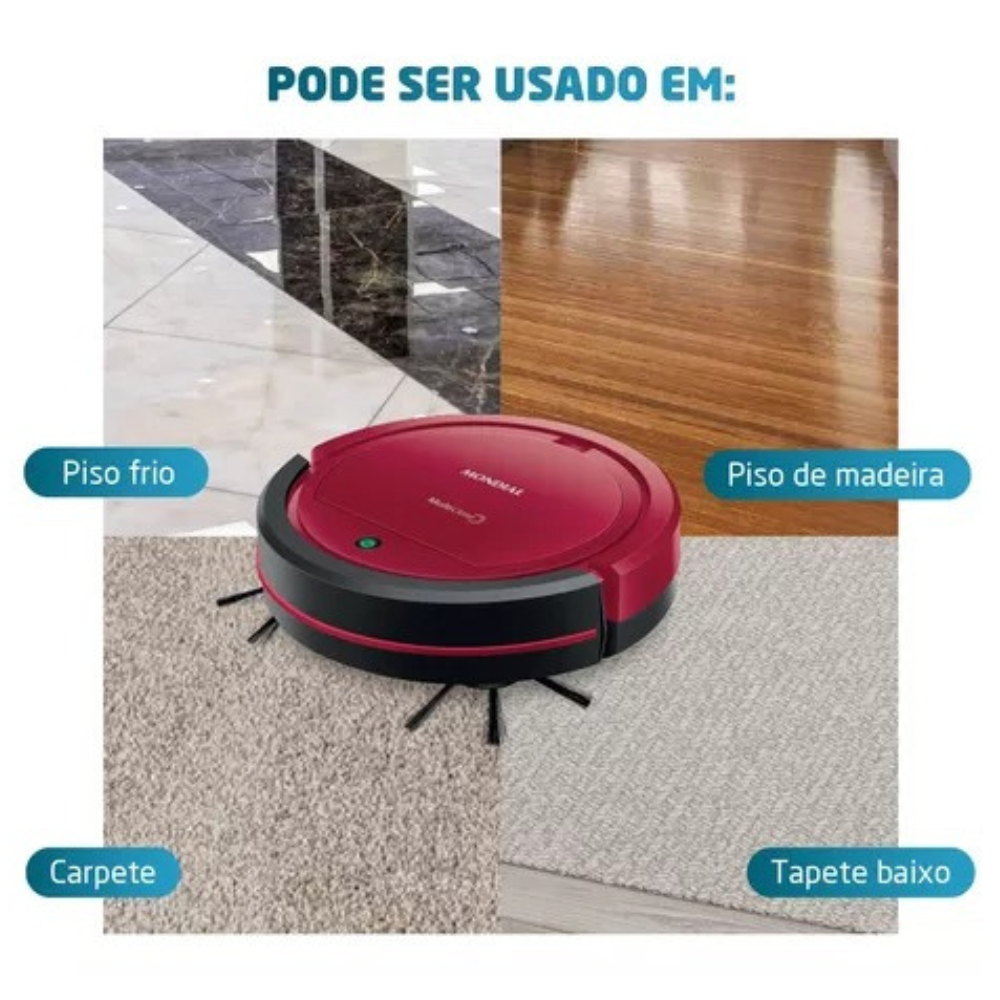 Aspirador De Po Robô Multi Clean Mondial Rb-09 Bivolt 30w Aspirador De Po Robô Multi Clean Mondial Rb-09 Bivolt 30w